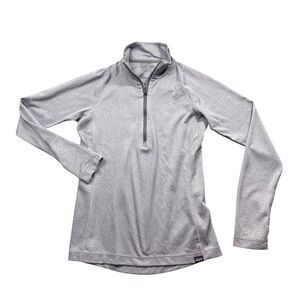 Patagonia Medium Purple Capilene Midweight Recycled Poly Long Sleeve 1/2 Zip